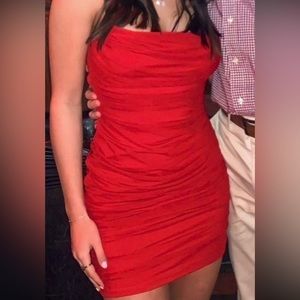 Red Oh Polly Mini Dress